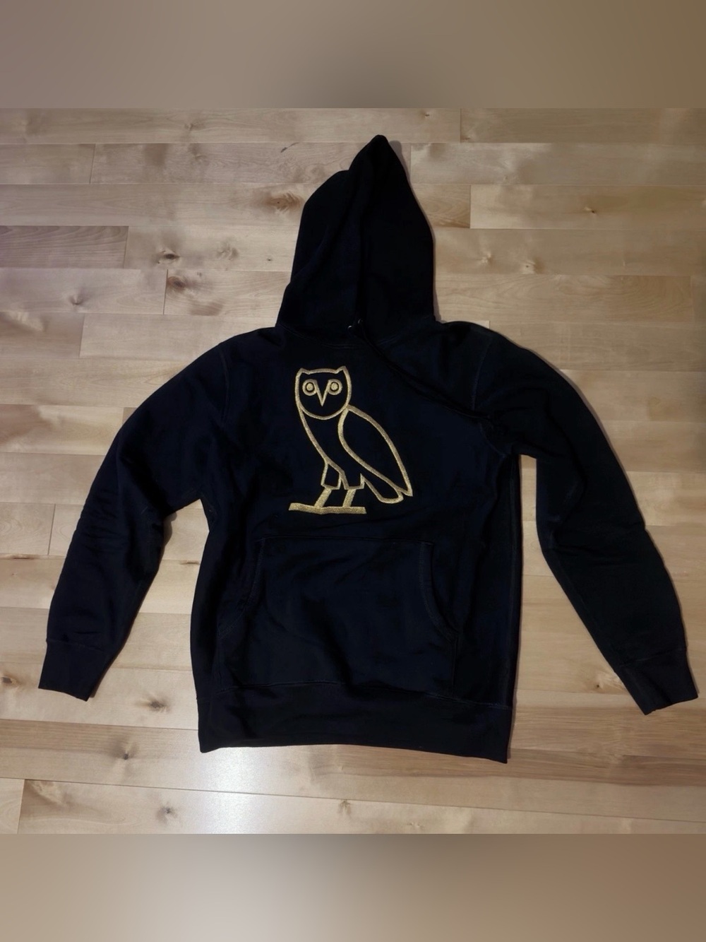 Octobers Very Own Hoodie Drake OVO OG Gold Owl Black Embroidered Size Medium